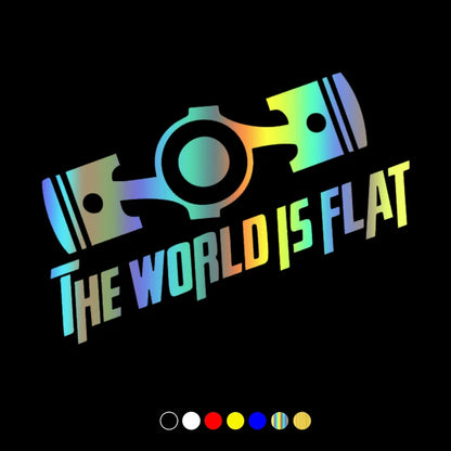 20X15 Cm Sticker World S Flat Decal Waterproof Stickers