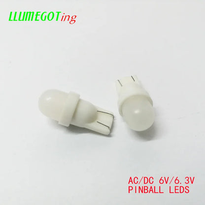 50PCS 194 T10 555 Wedge Milk White Dome 2X