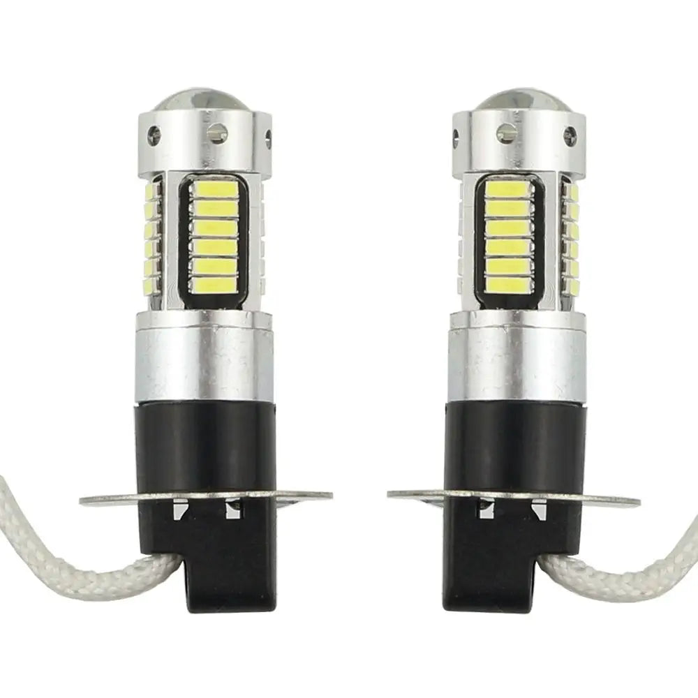 2PCS Power Drl Lamps 30SMD 4014 H3 Replacement Bulbs