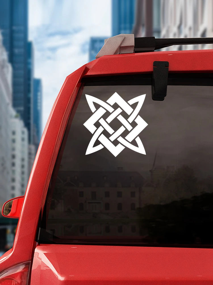 CK2155 Slavic Pattern Funny Sticker Vinyl Decal White Black