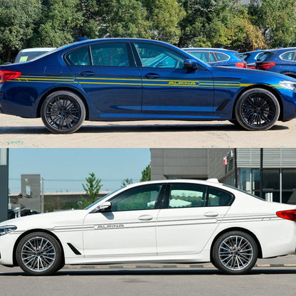 For BMW E36 E39 E46 E90 2PCS Long Side Stripes Sticker Decal E91