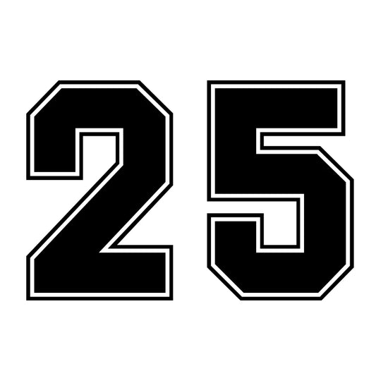 For Bumper Rear Window CK3262 Racing Number Funny Sticker Vinyl