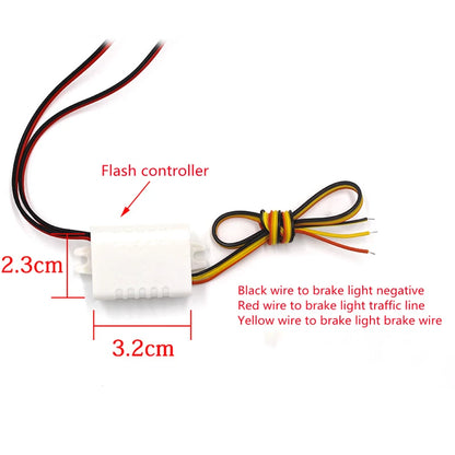 Pair Strobe Flasher Flash Stroboscopes Signal Warning Motorcycle