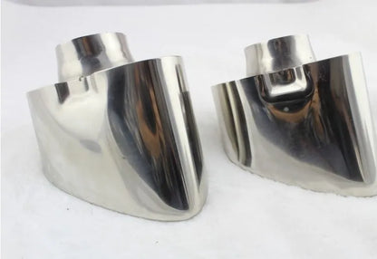 For BMW X5 E70 2000 To 1pair Chrome Exhaust Dual Tail Pipe