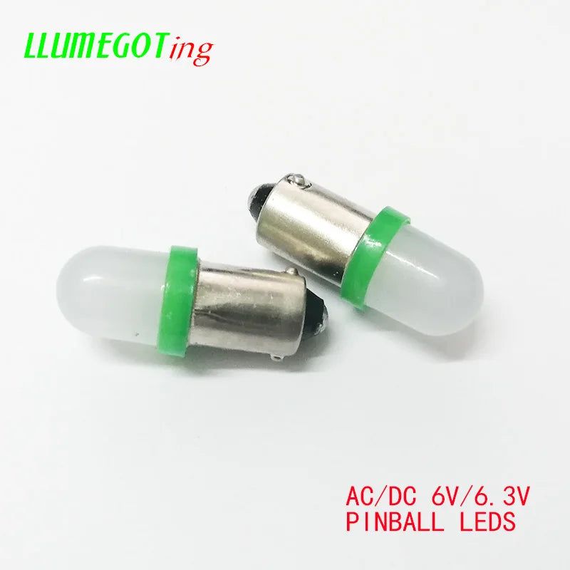 100PCS ba9s T4W Base Frosted Lens Various Colour Available