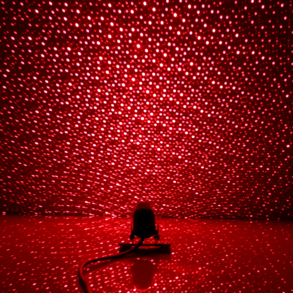 Red Starry Sky Ceiling USB Strips Interior Ambient Projector