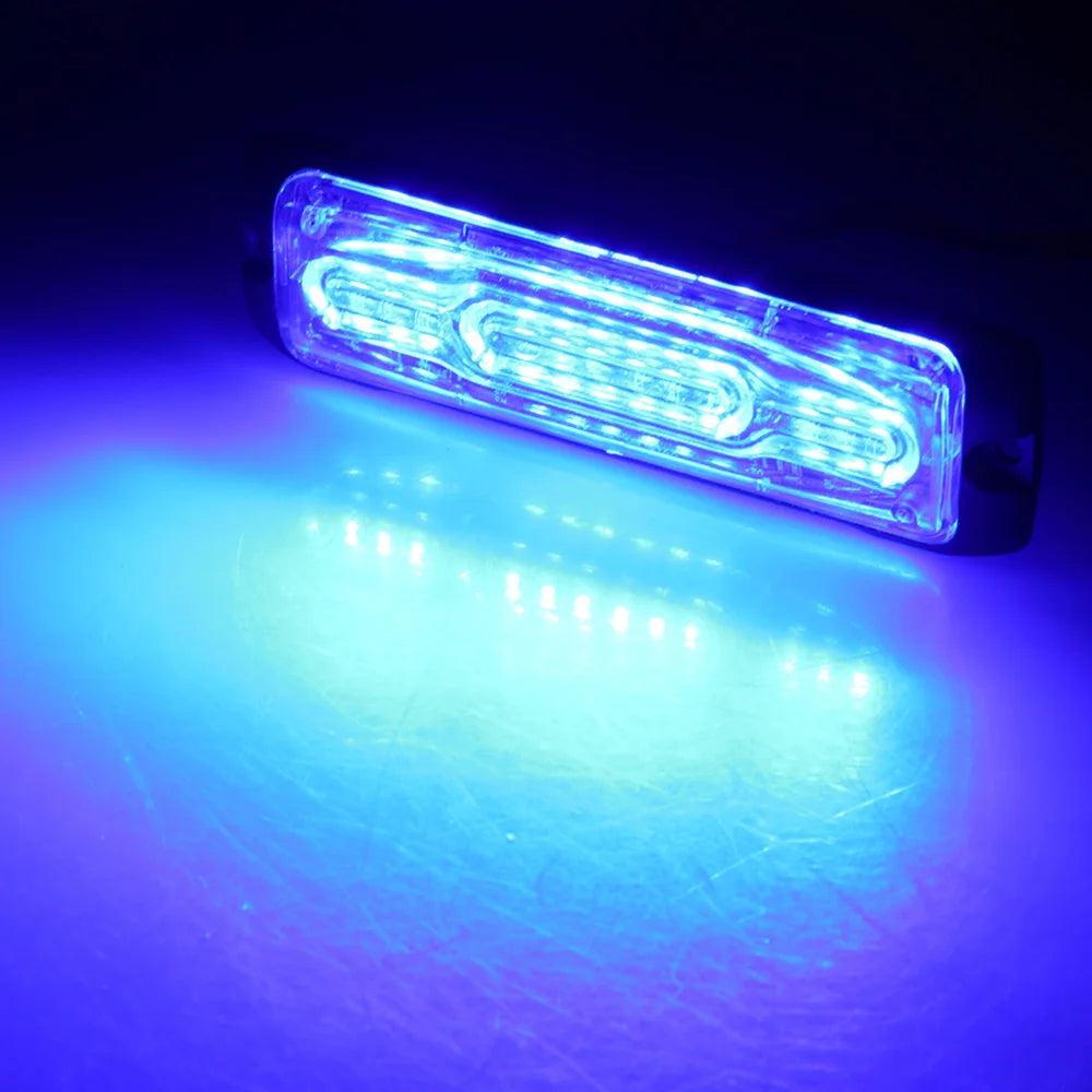 Strobe Warning 12LED Grill Flashing Truck Trailer Beacon Side