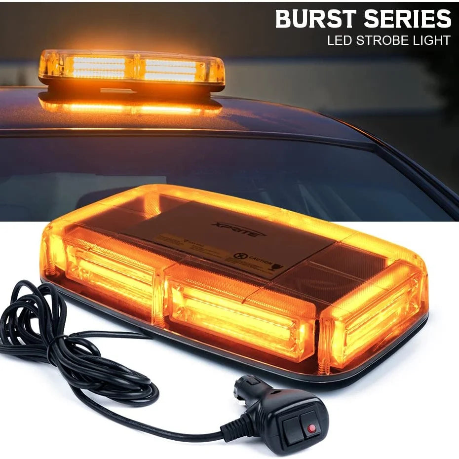 Cob Rooftop Strobe Beacon Magnetic Base Safety Warning Emergency