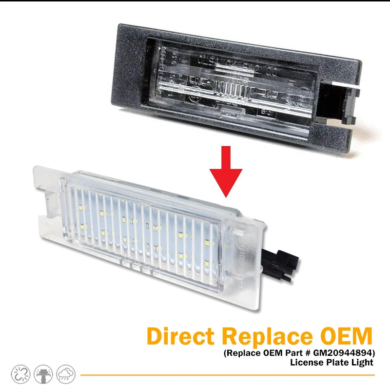 For Jeep Renegade 2015 2016 2017 12V Waterproof Number Plate