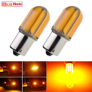 2PCS 1156 ba15s P21W bau15s py21w Bulbs Amber Yellow