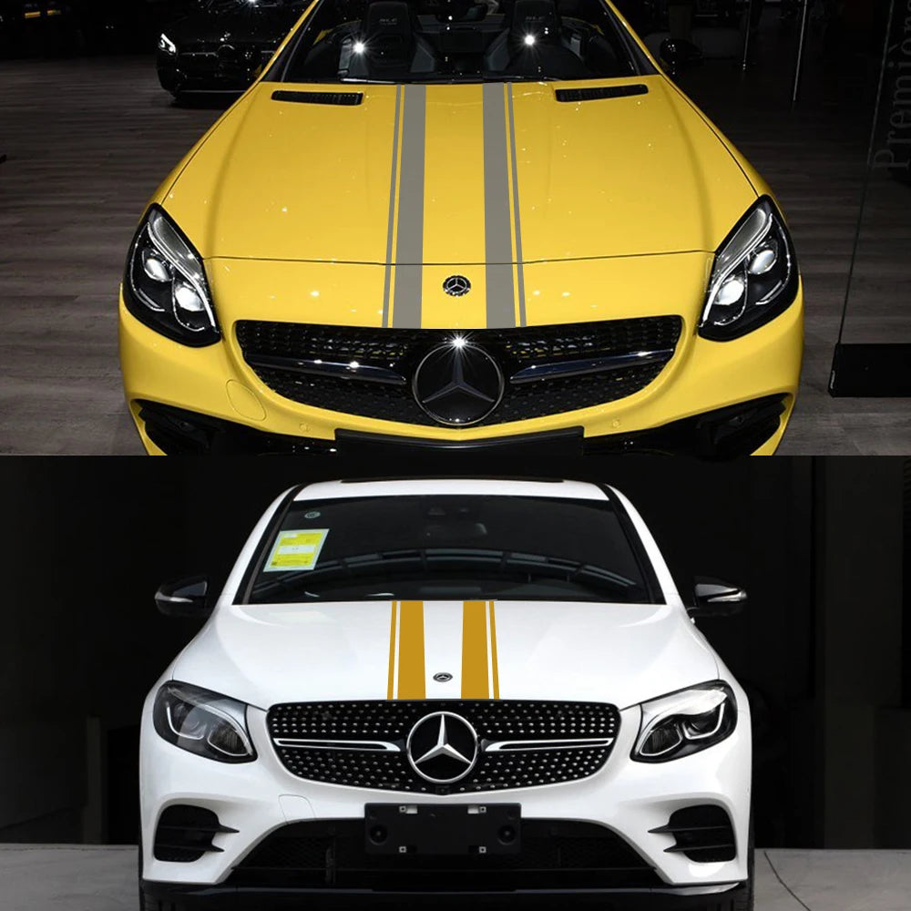 For Mercedes Benz A Gla Glc Hood Cover Sticker Cla Amg W176 C117