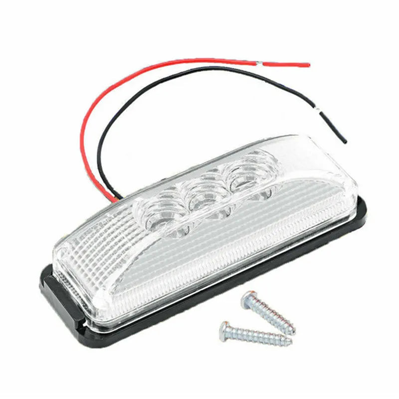 Pick Up Truck Waterproof Trailer Clear White 12V Fender