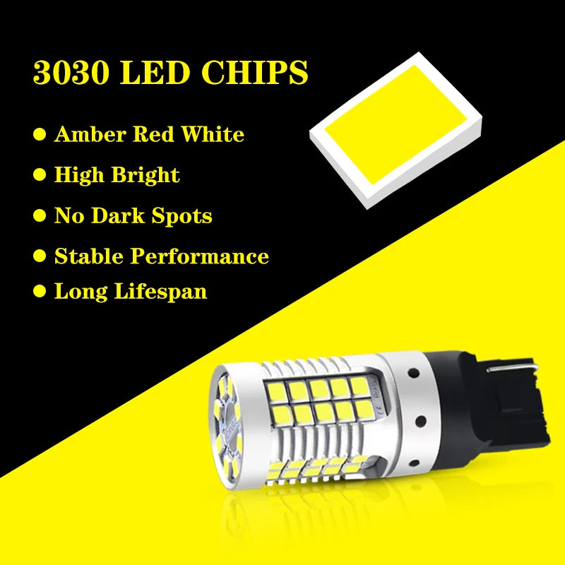 For Turn Signal Lights Red Yellow Jdm 7440 7443 No Hyper Flash