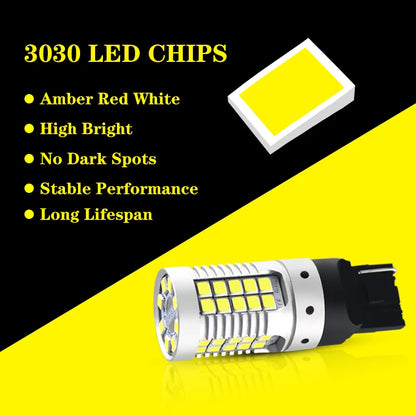For Turn Signal Lights Red Yellow Jdm 7440 7443 No Hyper Flash