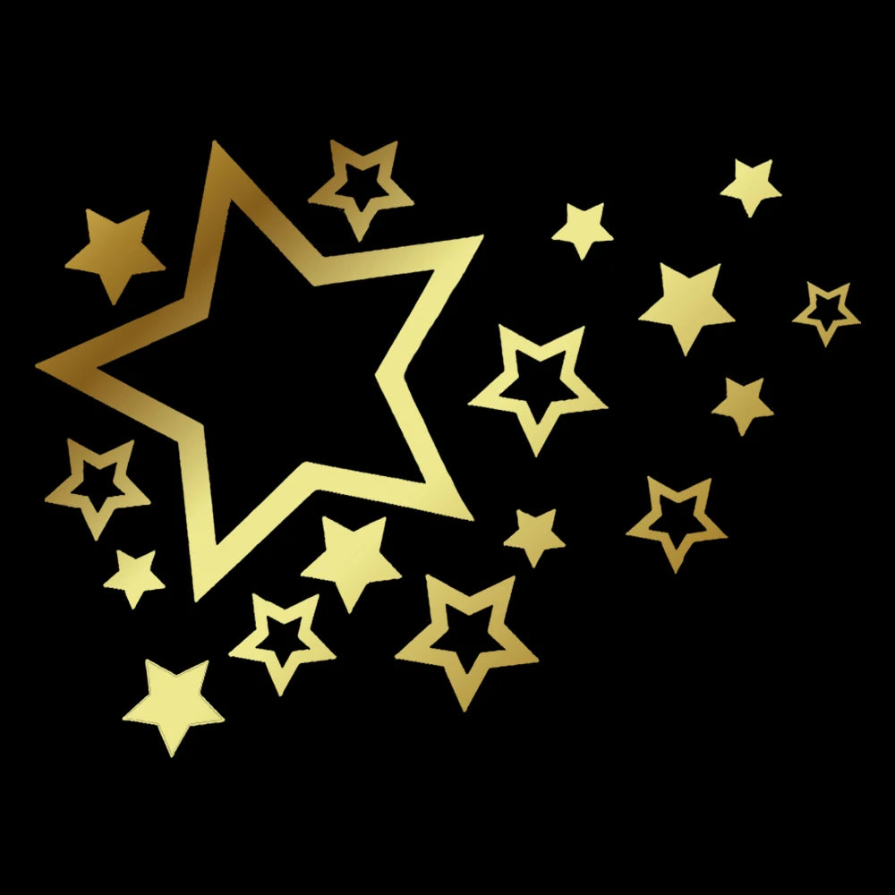 12CM Fashion Shooting Stars Vinyl Reflective Sticker Bumper