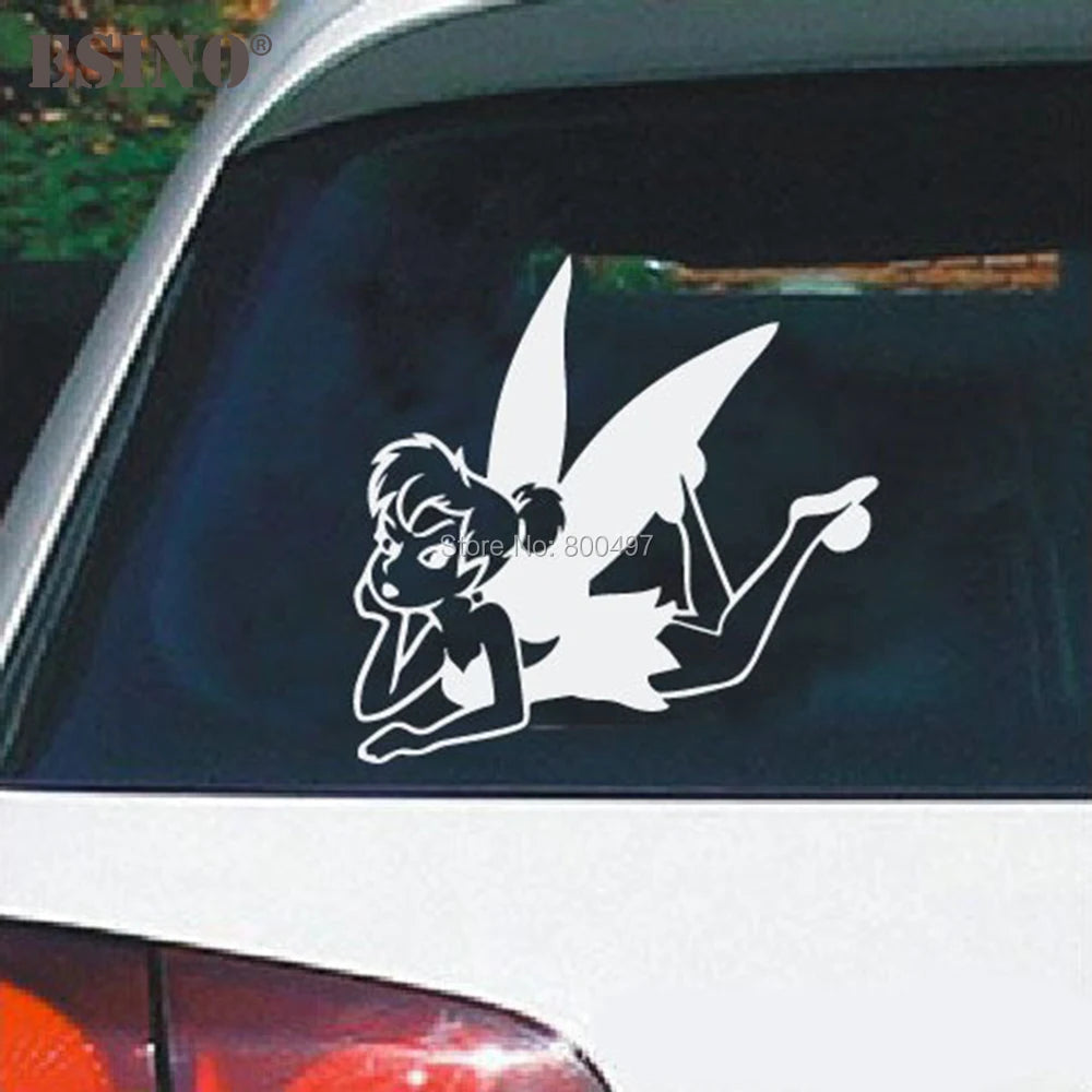 Cartoon Tinkerbell Creative Decal Reflective Sticker Bumper Body