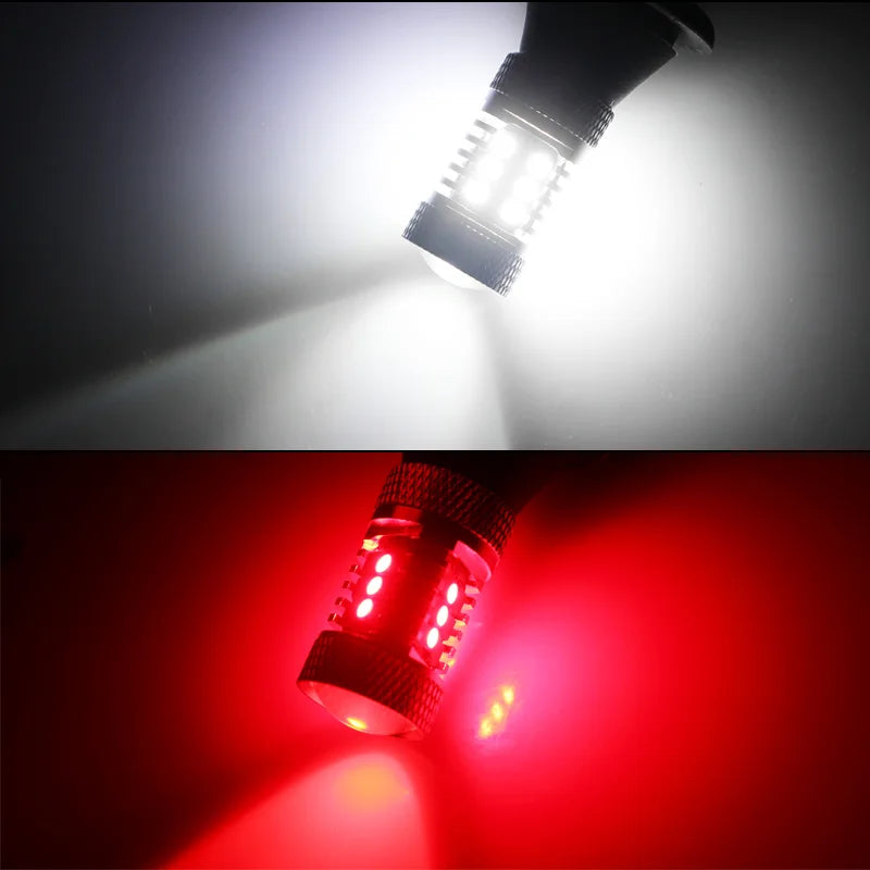 2PCS 31-smd White Red dual-color 7440 T20 992A Replacement