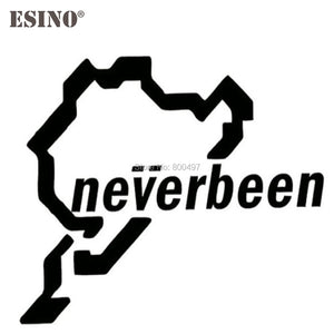 Jdm Nurburgring Neverbeen Creative Decal Cartoon Sticker Bumper