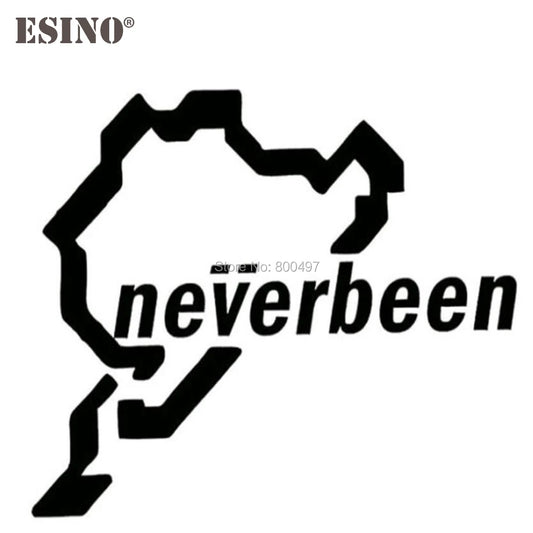 Jdm Nurburgring Neverbeen Creative Decal Cartoon Sticker Bumper