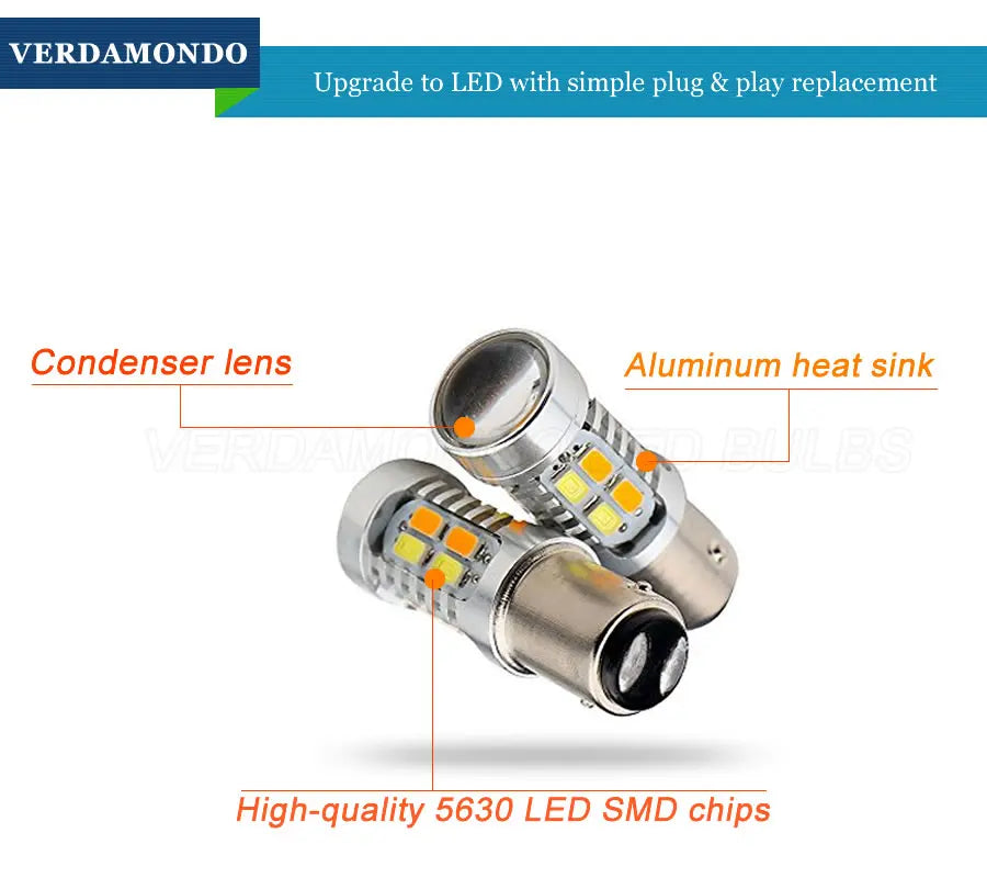 1157 bay15d 5630 Smd Dual Color Switchback Bulb White