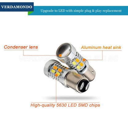 1157 bay15d 5630 Smd Dual Color Switchback Bulb White