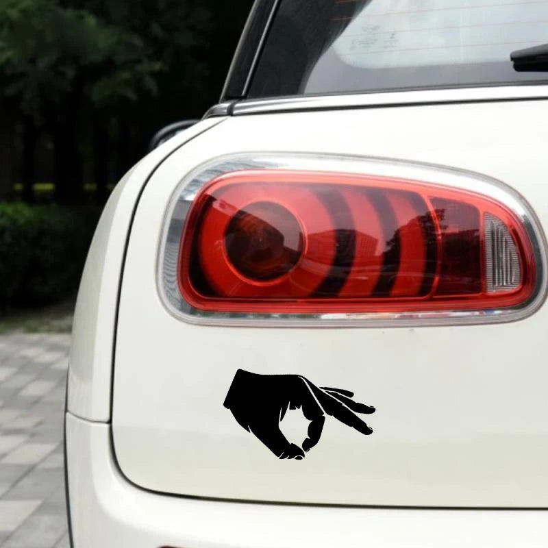 Sticker 3D 10.9 16CM Interesting Ok Circle Hand Stickers