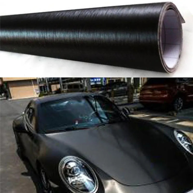 152CM 30CM 12 Brushed Aluminum Vinyl Film Metallic Wrap
