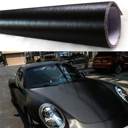 152CM 30CM 12 Brushed Aluminum Vinyl Film Metallic Wrap