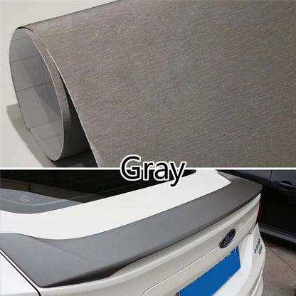 152CM 30CM 12 Brushed Aluminum Vinyl Film Metallic Wrap