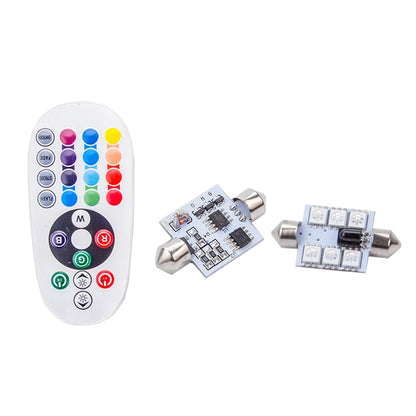 2PCS C5W RGB 41MM Error Interior Reading Clearance Bulbs