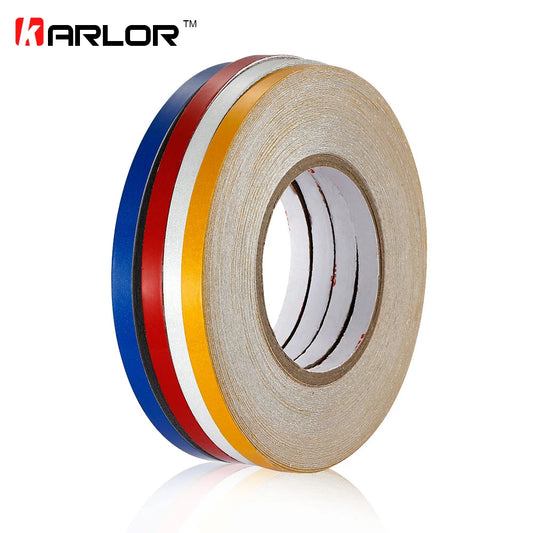 1CM 42M Reflective Tape Warning Stickers Lines Body Rim