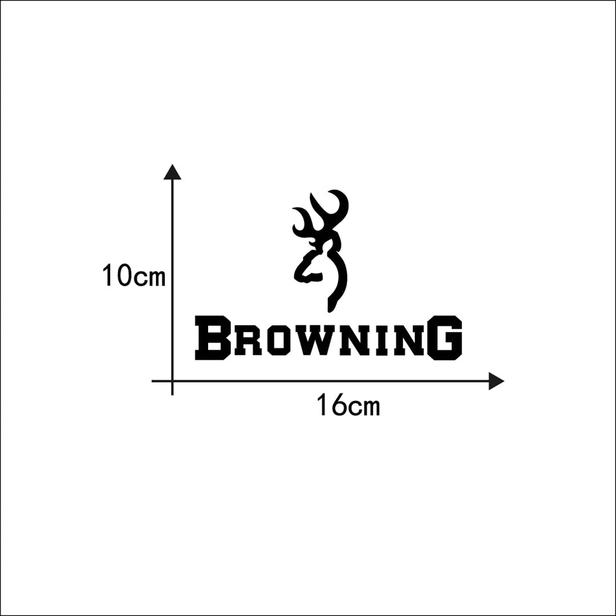 Browning Body Deer Stickers Cool Vinyl Sticker Waterproof