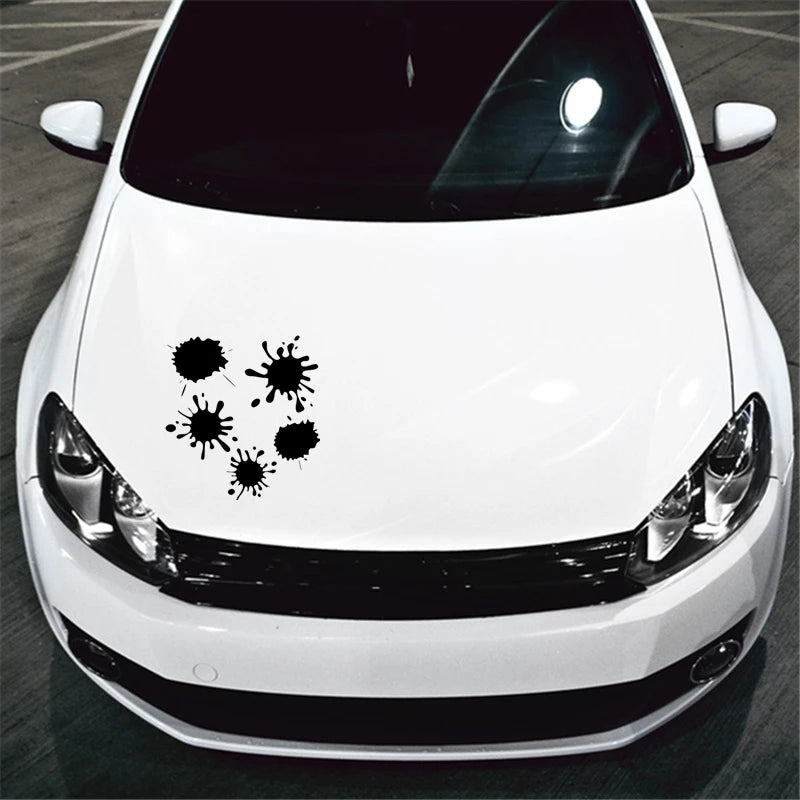 18.8 20CM Set Blots Funny Sticker Vinyl Decal White