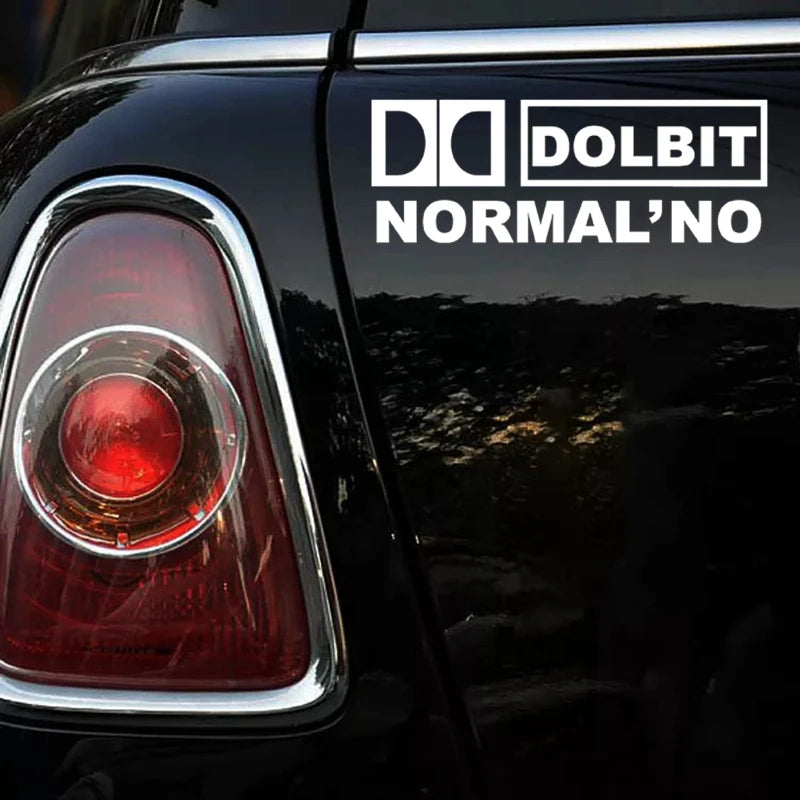 CK2302 7CM Dolbit Normal No Funny Sticker Vinyl Decal