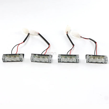 12V Grille Strobe Head 4X3 MINI Flash Daytime Running