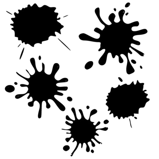 18.8 20CM Set Blots Funny Sticker Vinyl Decal White