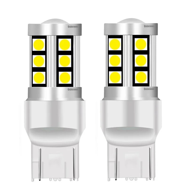 2PCS T20 7443 W21 5W Smd 3030 Tail Turn