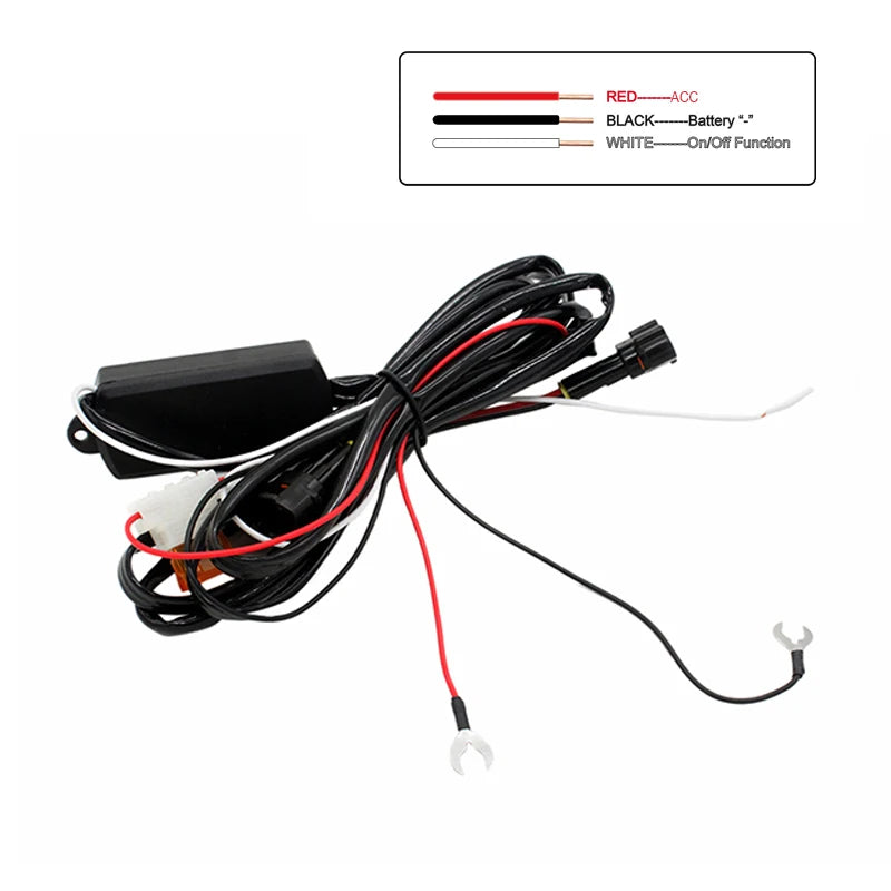 Sunkia External Power Drl Daytime Running Fog Driving Day