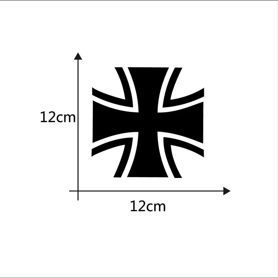 Iron Cross Novelty German Van Window Bumper Vinyl Sticker