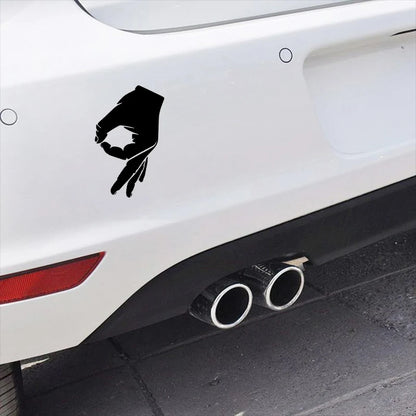 Sticker 3D 10.9 16CM Interesting Ok Circle Hand Stickers