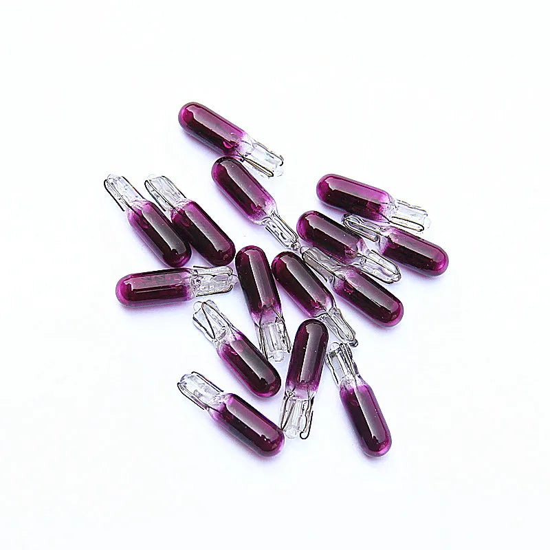 10PCS T5 12V 1.2w White Blue Green Amber Purple