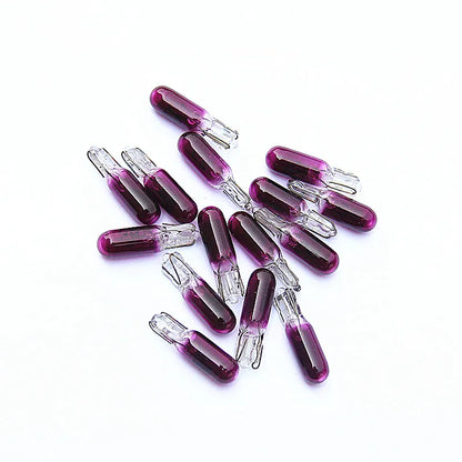 10PCS T5 12V 1.2w White Blue Green Amber Purple
