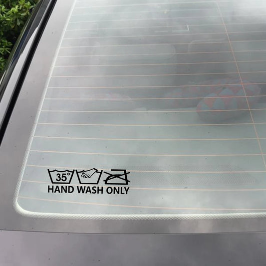 Fun Sticker Hand Wash Only Reminder Label Fashion Vinyl