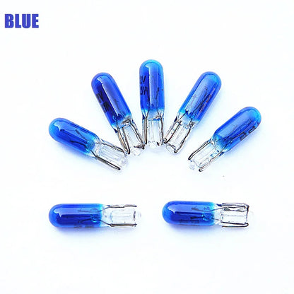 10PCS T5 W2W 12V 1.2w Interior Bulb Dashboard Warning