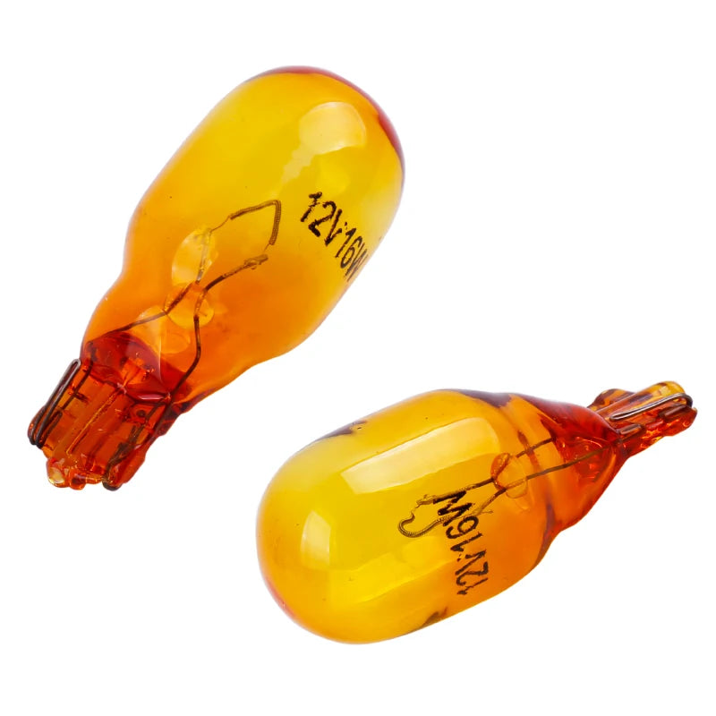 2PCS T15 W16W 12V 16W Side Bulb Halogen Warning