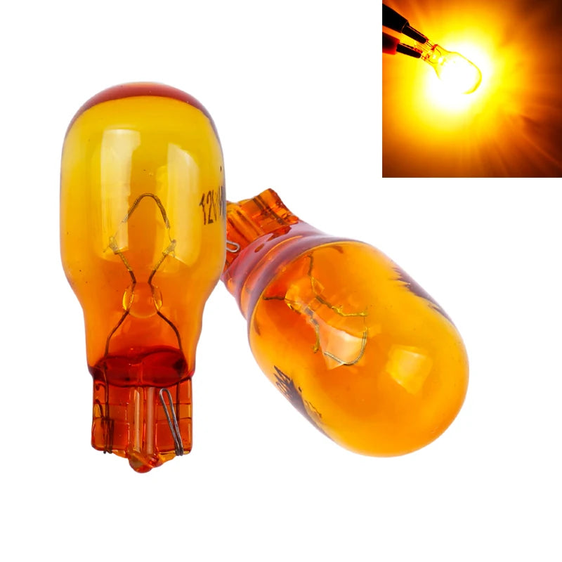 2PCS T15 W16W 12V 16W Side Bulb Halogen Warning