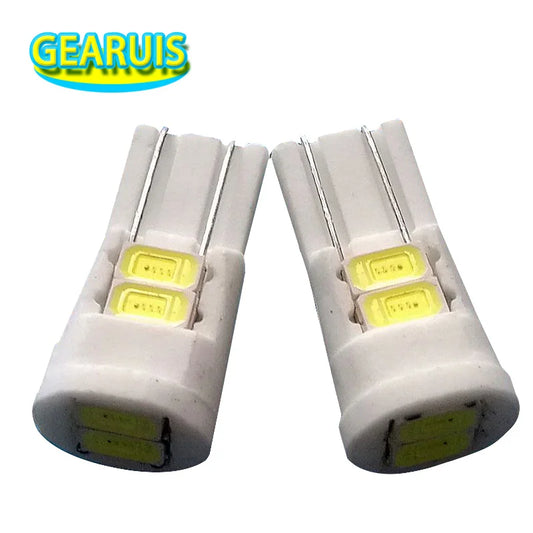 100PCS T10 Ceramic W5W Smd 5630 6SMD 80MA 5730