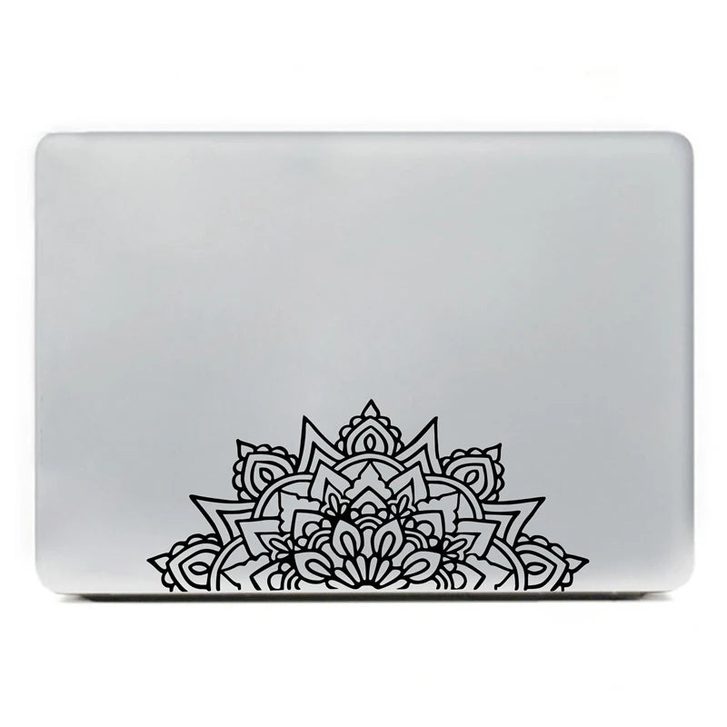 For Apple Macbook Decor Mandala Decal Half Mandalas Sacred