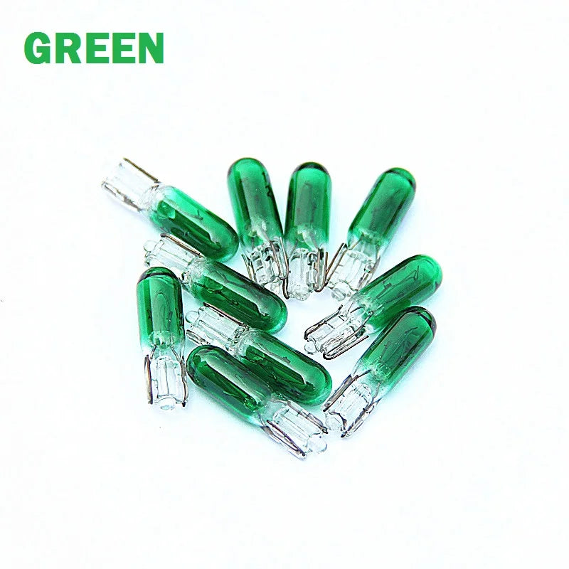 10PCS T5 W2W 12V 1.2w Interior Bulb Dashboard Warning