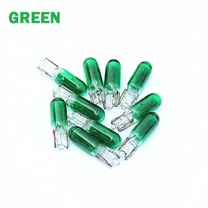 10PCS T5 W2W 12V 1.2w Interior Bulb Dashboard Warning